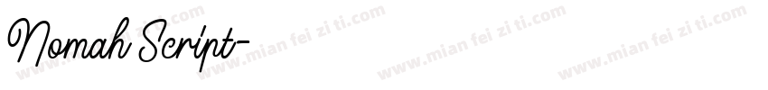 Nomah Script字体转换